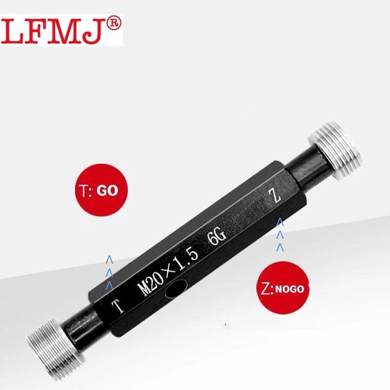 6G M18-M31 Gcr15 Steel Gage Metric Fine Teeth Thread Plug Gauge High Quality wholesale  X 0.5 0.75 1 2 3 Measure Tool 1pcs