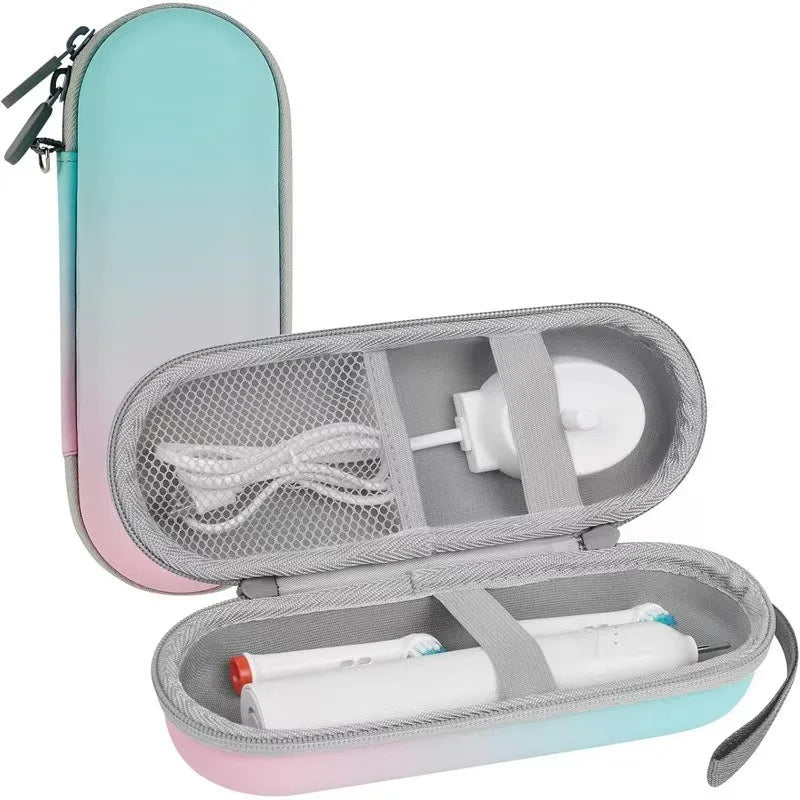 Travel Protective Hard EVA Storage Case - Portable Organizer Holder for Electric Toothbrush Accessories