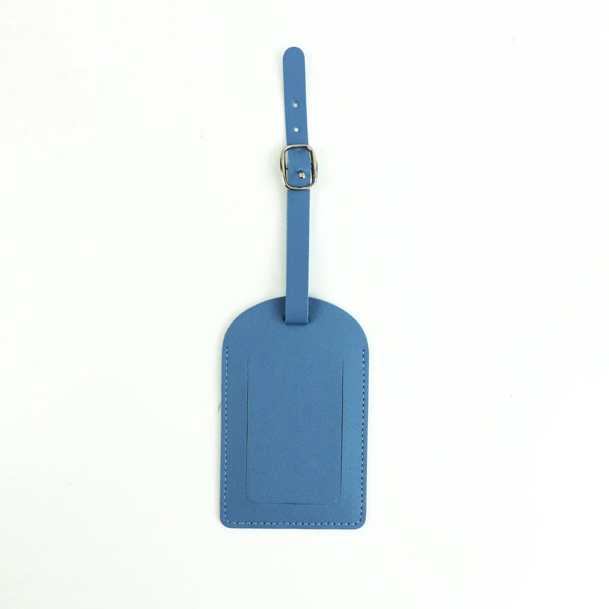Customized letters smooth PU leather classic ultra-thin travel aviation luggage tag signature luggage label