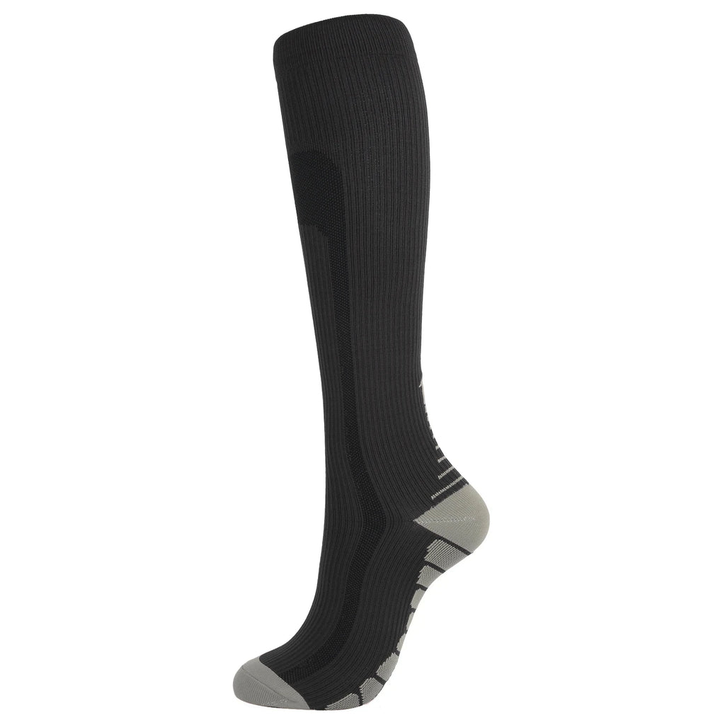 Running Compression Socks Football Hiking Golf Gym 20-30mmhg Gradual Change Nylon Sports Socks Diabetes Pregnancy Varicose Veins