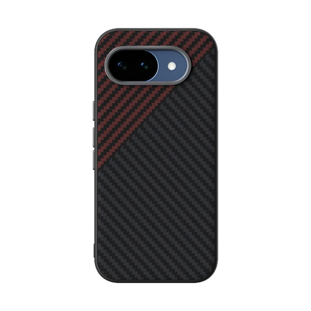 Carbon Fiber Texture Magnetic Case For Google Pixel 10A 10 Pro 10 Pro XL Built-in Magnetic Ring Wireless Charging Shockproof Sli