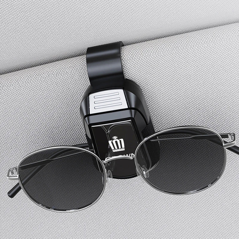 Car Sun Visor Glasses Clip Mirror Style Sunglasses Holder For Toyota Crown Hilux Aygo Yaris Ractis Corolla Camry CHR Car Gadgets
