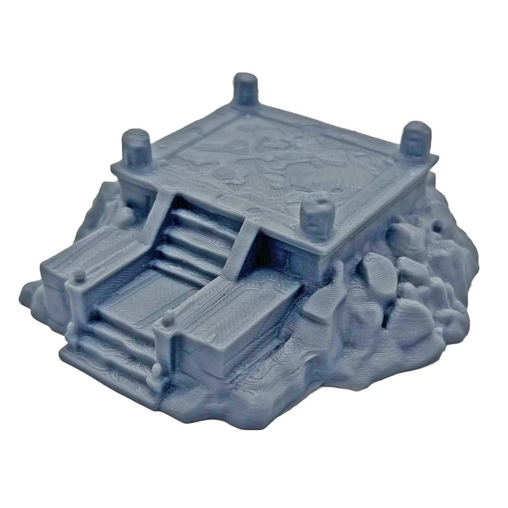 3D Printed Terrain Battlefield Platform With Stairs for Dnd/RPG Tabletop Wargaming Terrain Scenery