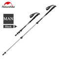 Naturehike Hiking Poles Three Sections Of Aluminum Pole For Mountaineering Hiking Skiing Travel Poles Climbing Trekking Pole