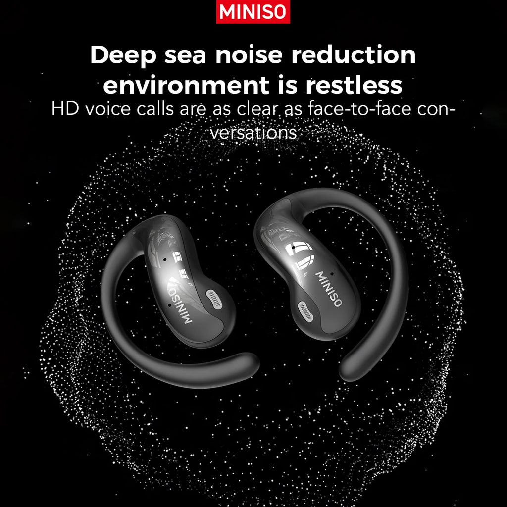 [AI Translation Earbuds]MINISO MS188 Bluetooth Earphones HD Touchscreen OWS Wireless Headphones with Mic
