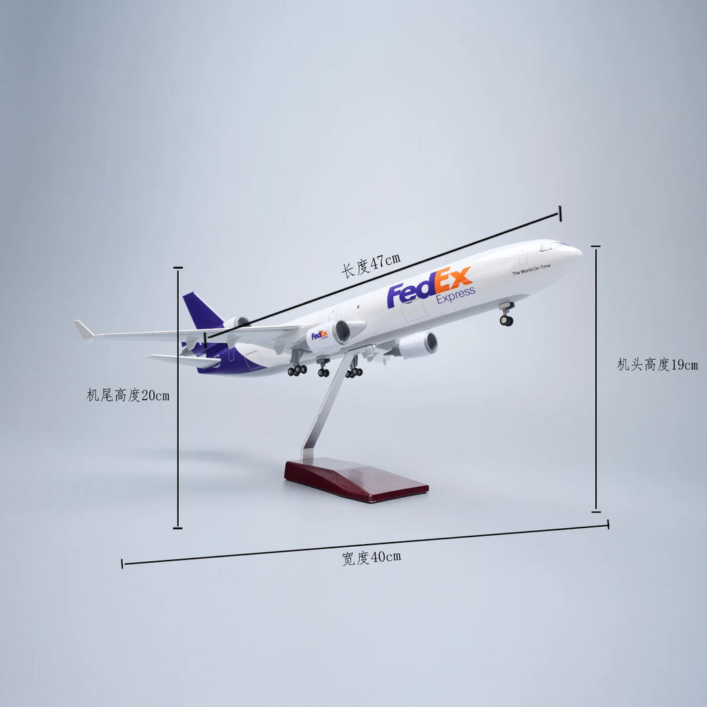 MD-11 Cargo Series Airplane Model Toy Kit 1/130 Scale Resin Diecast Plane Model with Stand For Collection display or Child Gift