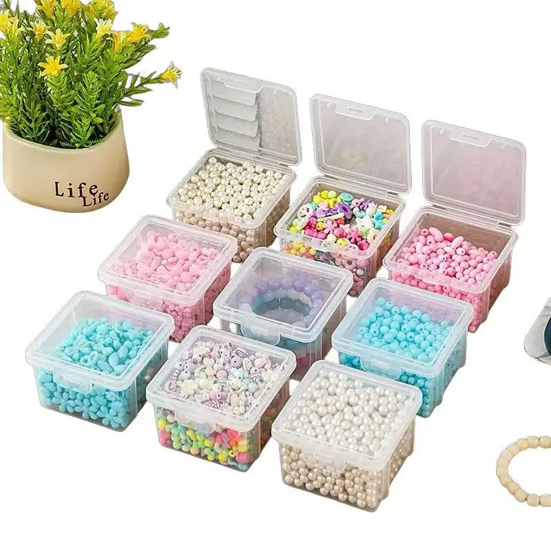 Household Hardware Parts Box, Screw Storage Box, Transparent Large Capacity Bead Jewelry Box, DIY Handicraft Accessories Box