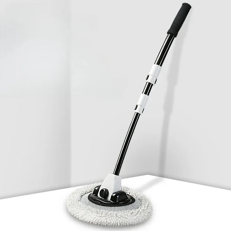 Telescopic Long Handle Car Wash Mop Soft Chenille Hair Cleaning Brush Universal Auto Window Washing Accessories