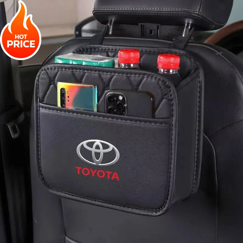 Car Backseat Organizer Multifunction Interior Storage Bag For Toyota Rav4 CHR Yaris Prius Avensis Corolla Camry Highlander GR 86