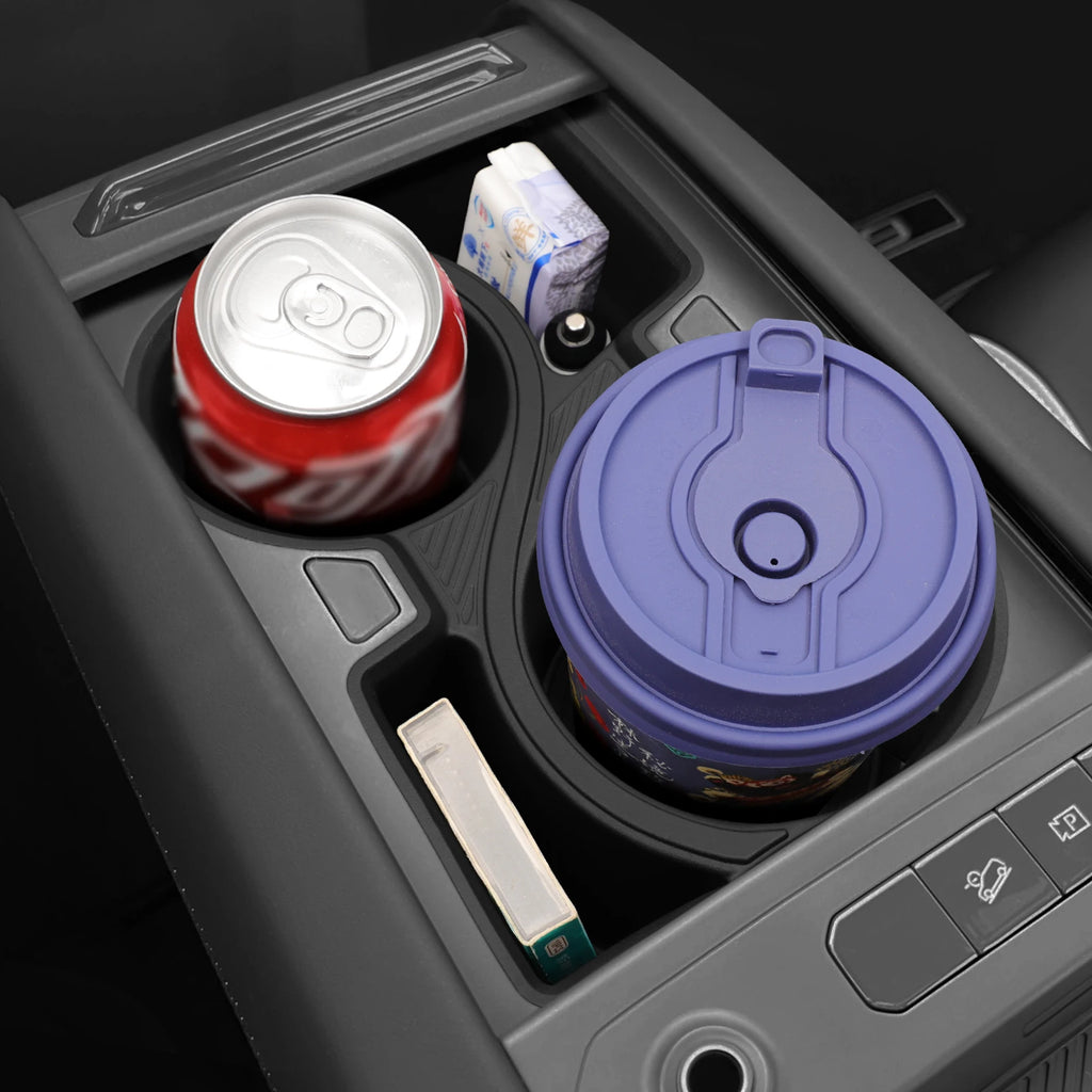 LUCKEASY for Kia EV9 2024-2025 Central Console Water Cup Holder Car Interior Accessories Drinks Holder Storage Case Only Fit LHD