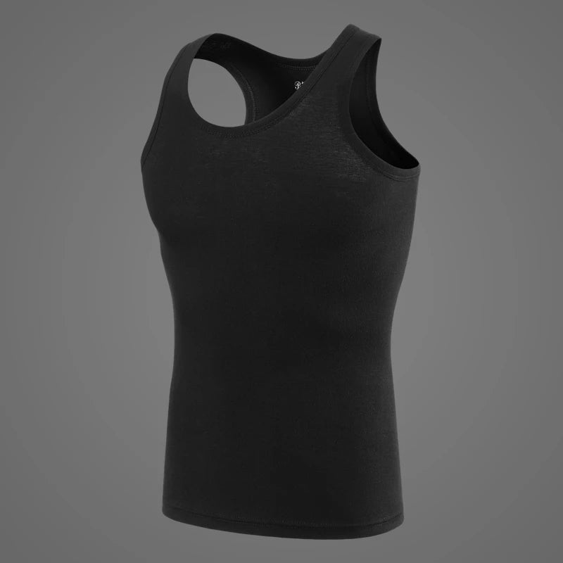 3/5-Piece Men's Narrow Shoulder Vest For Summer Sports Comfortable Simple Solid Color Fashionable Top Home Multifunctional