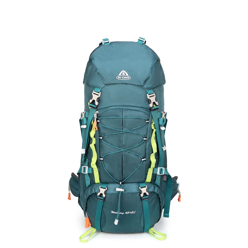 45+5L Suspension Outdoor Hiking Backpack Camping Breathable Backpack Multi-Functional Climbing Sports Backpack