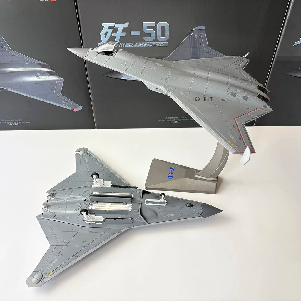 Diecast 1/72 Scale China J50 Fighter Jet J-50 Alloy Airplane Model Alloy Static Simulation Ornament Finished Souvenir Hobby