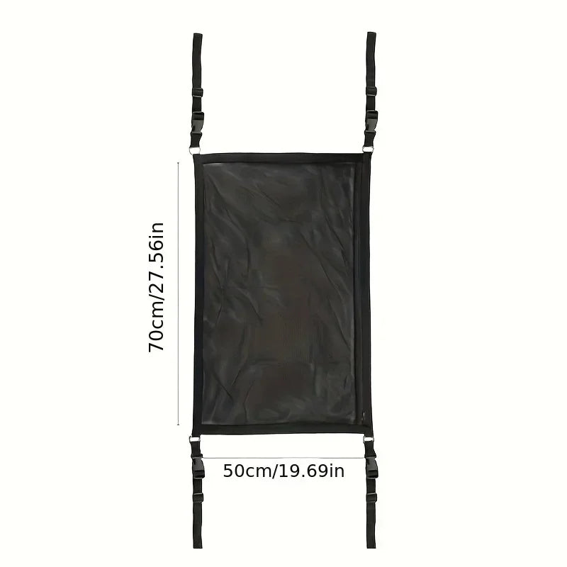 SUV Car Ceiling Storage Net Pocket Car Roof Bag Interior Cargo Net Breathable Mesh Bag Auto Stowing Tidying Interior Accessories