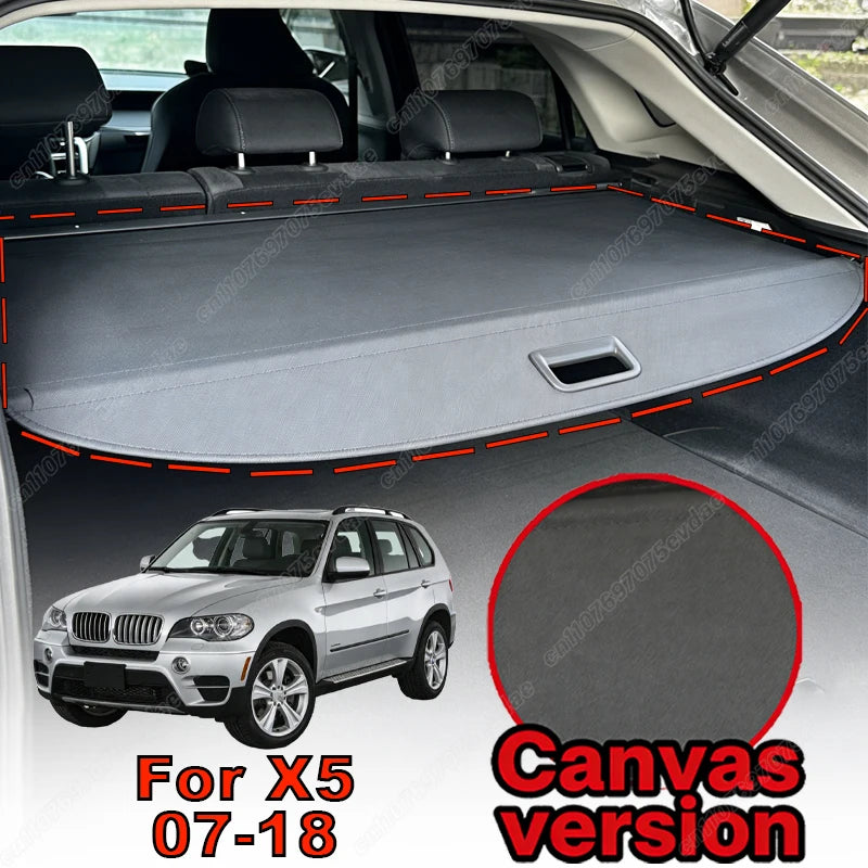 For BMW X1 X3 X5 1999-2026 Retractable Rear Trunk Cargo Cover Luggage Privacy Security Shield Parcel Shelf Car Interior Kit
