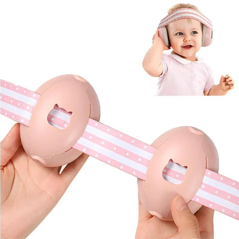 Baby Ear Protection for Babies Toddlers Elastic Noise Reduction Earmuffs Baby Headphones Against Hearing Damage