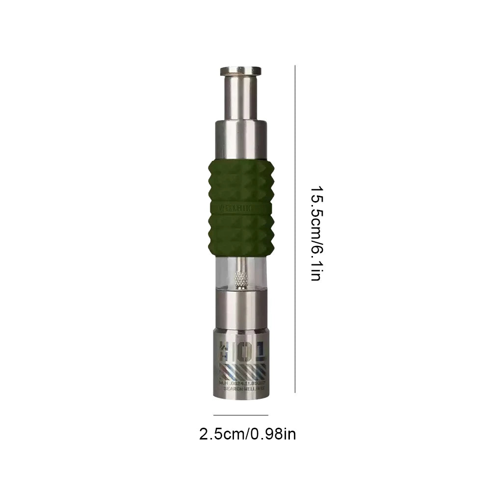 WELLHIKE Manual Pepper Mill Stainless Steel Pepper Mill Outdoor Camping Gear Accessories Press Grinder for Peppercorns Sea Salt