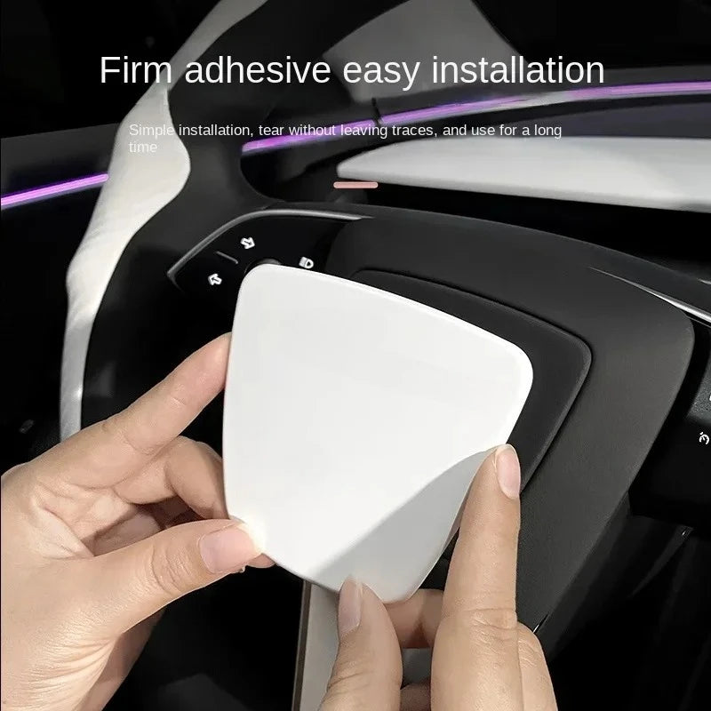 Steering Wheel Cover for Tesla Model 3 Highland White Interior Stickers Car Decoration Modification Accessories for New Model3