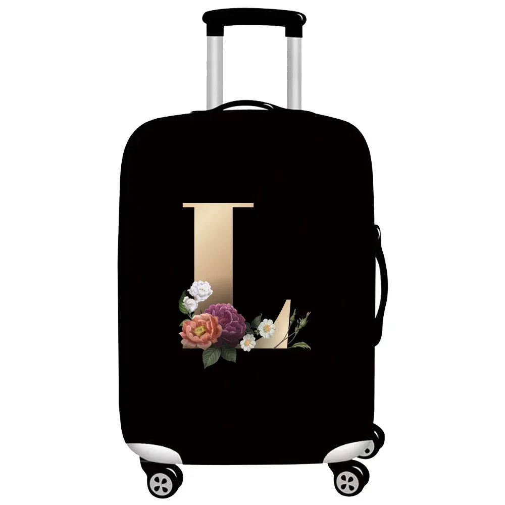Luggage Protective Cover Travel Accessories Suitcase Dust Wear-resistant Gold Letter Series Protective Case 2026 Fashion