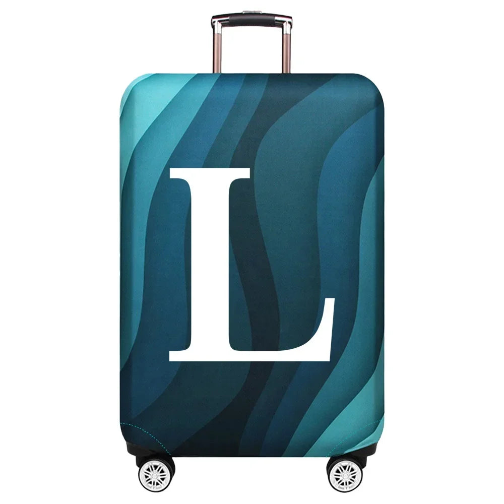 Luggage Cover Travel Suitcase Protective Cover White Series Dust-Proof Stretch Fabric for 18-32inch Baggage Case