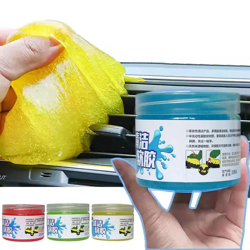 200g Car Cleaning Soft Gel Magic Mud Auto Interior Computer Keyboard Dirt Clean Dust Remover Gel Car Cleaner Mud Car Accessories