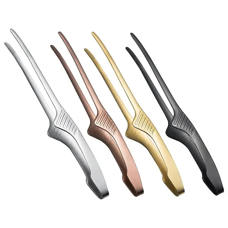 Multifuctional Barbecue Metal Anti-slip Clips Delicate Food Clips Self-standing Tongs Clamp Kitchen Gadgets Barbecue Accessories