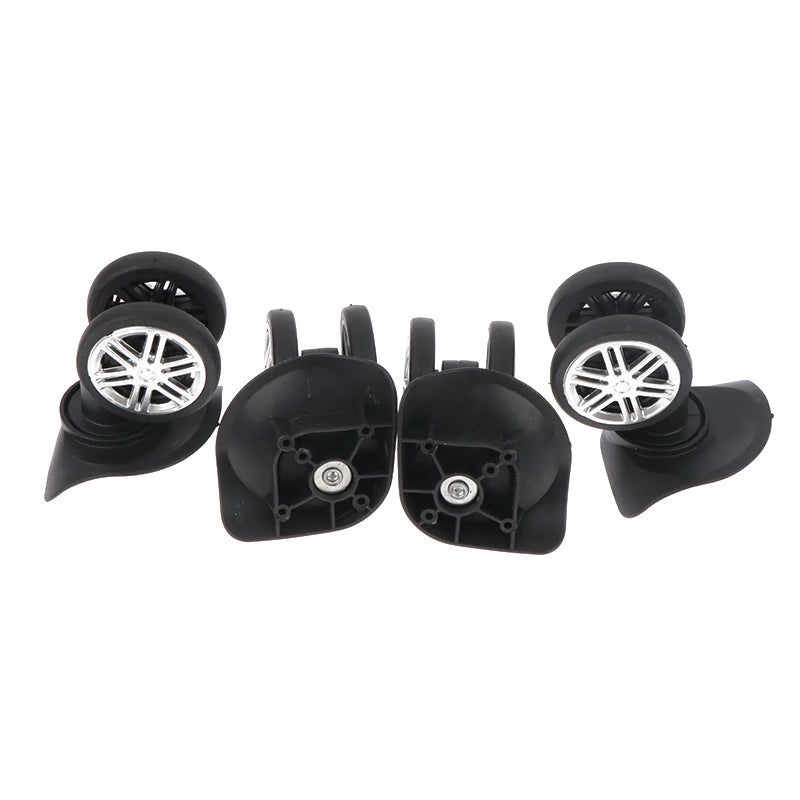 2Pair Replacement Wheels Trolley Case Luggage Wheel Repair Universal Travel Suitcase Parts Access 360 Degree Swivel Wheel Caster
