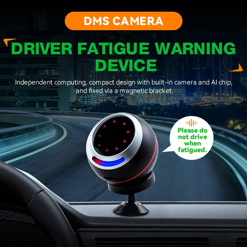 Car DMS Fatigue Driving Warning Device Face Recognition Anti Sleep Alarm System Pupil Recognition Smart Monitor Accurate