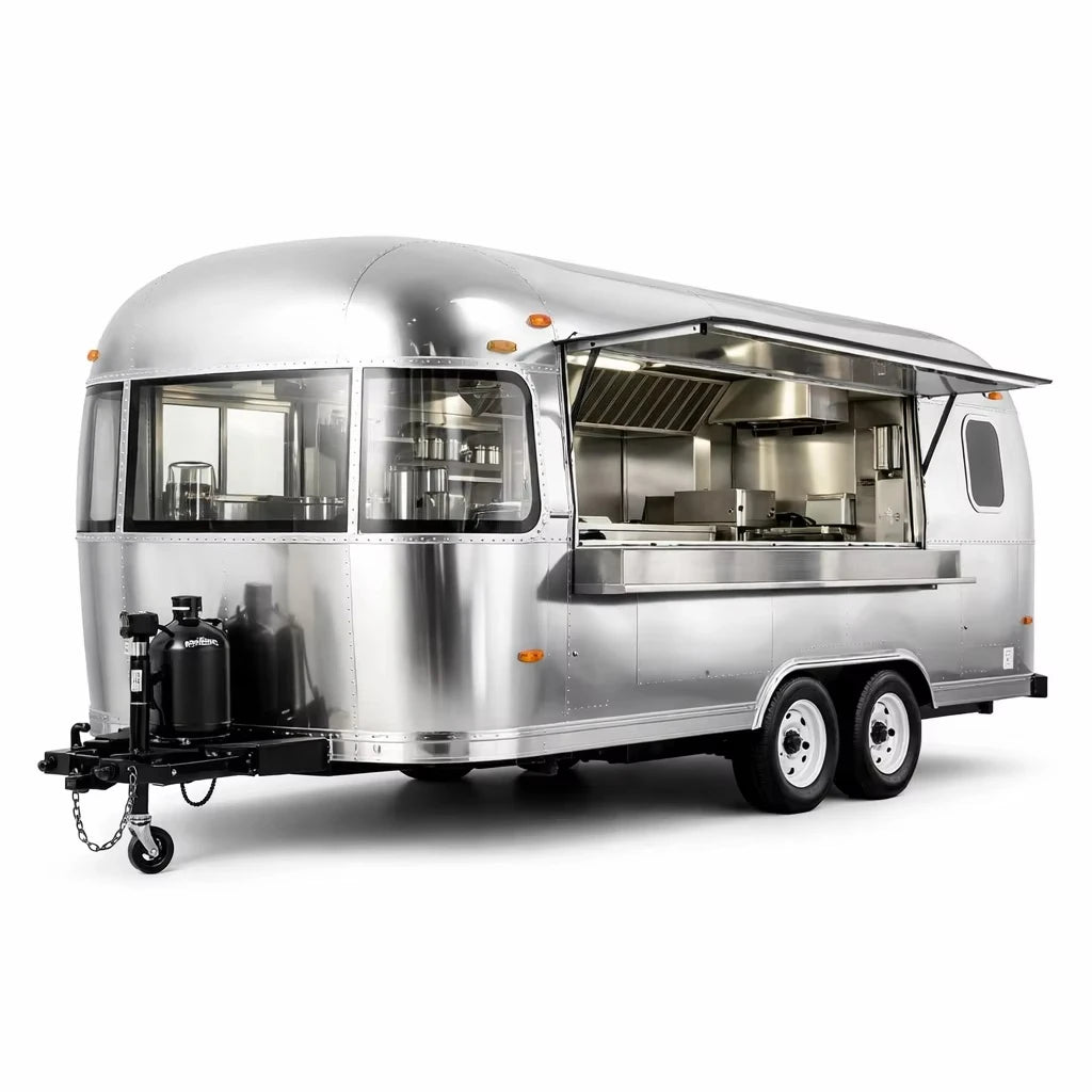 Mobile Ice Cream Food Trailer with Commercial Freezers for Beach and Park Vending