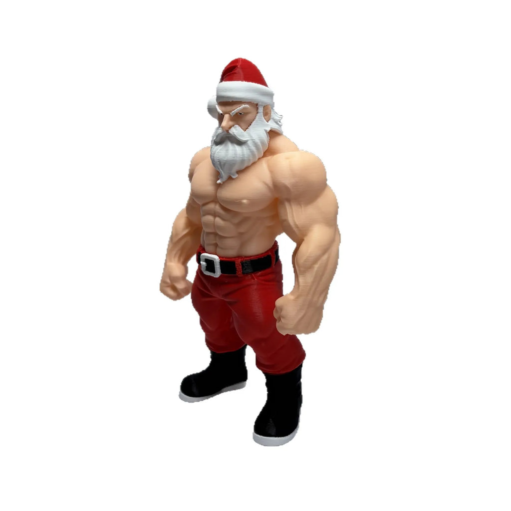 New Edition Premium Muscular Santa Claus, Home Decoration, Creative Desktop Display Collectible Figure, Desktop Decoration.