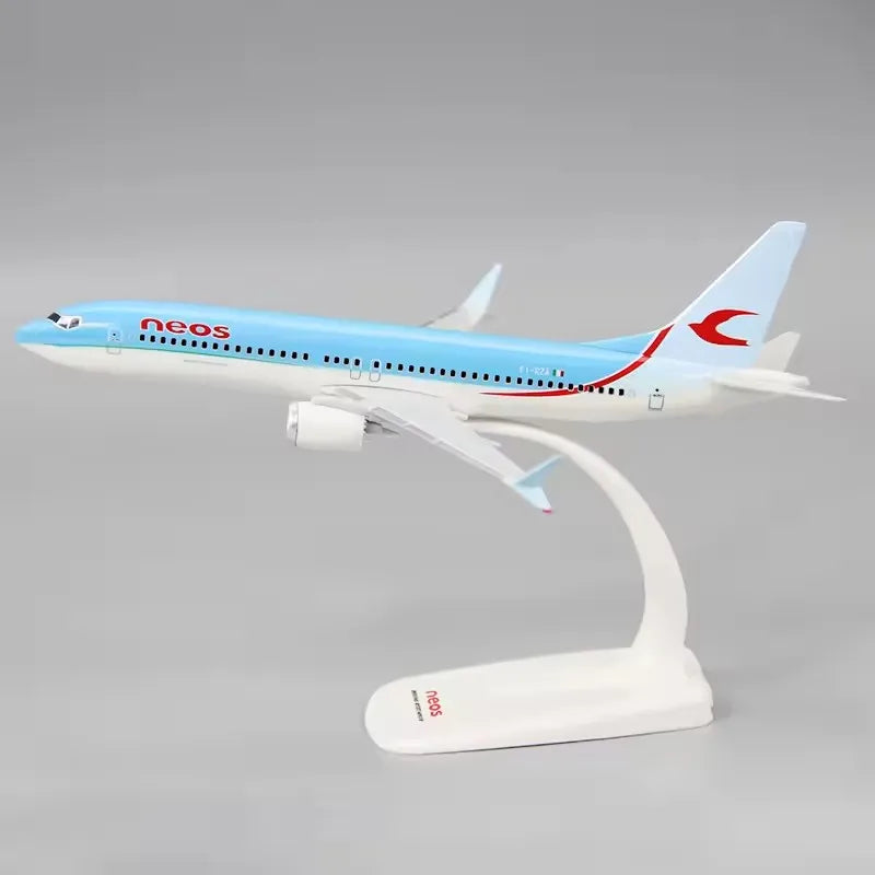 1:200 Scale B737 MAX8 Neos Airlines ABS Plastic Airplane Aircraft Plane Model Toy Assembly Resin Collection Display Gifts Fans