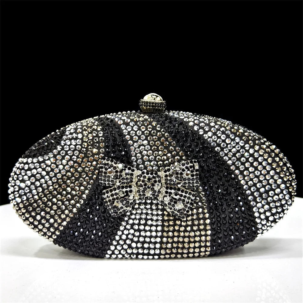 Fashion Women's Rhinestone Handle Bag Top Handle Sparkling Diamond 2025 Evening Wedding Handbag Shoulder Bag