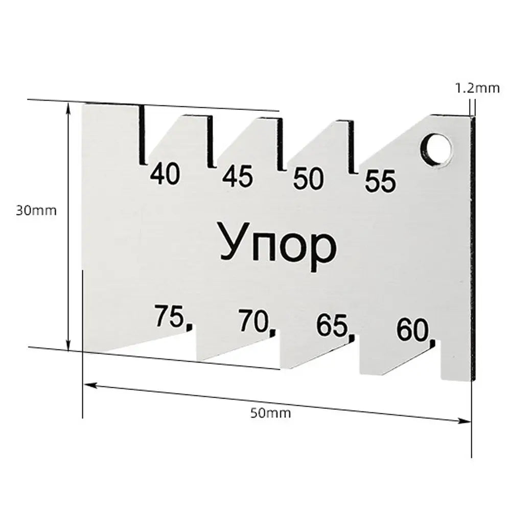 Measuring Tool Thread Nickel Plated Setting Template Wire Cutting Angle Gauge Bit Gauge