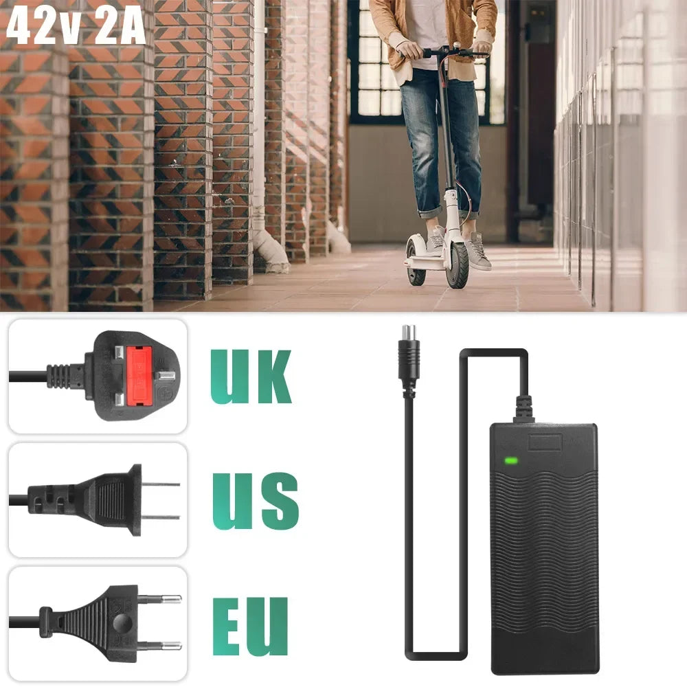 42v 2A  Electric Scooter Charger Adapter for Xiaomi M365 1S Pro Skateboard Power Supply Battery Charger Accessories