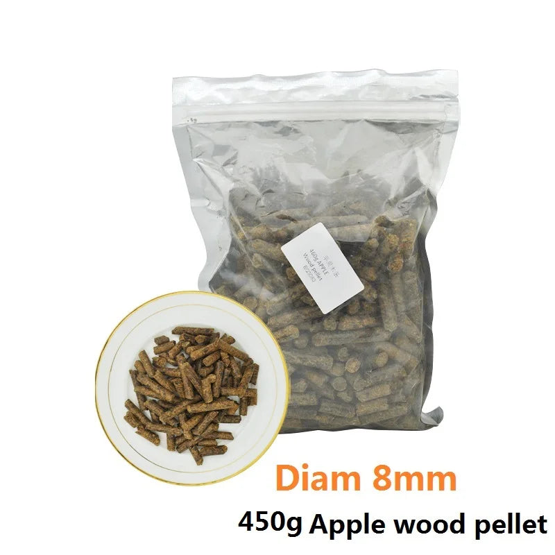 125g-450g Natural Apple Wood Pellets for Smokers Wood BBQ Pellet Barbecue Chunks Pieces Grills BBQ Bake Roast Bacon Meat Fish