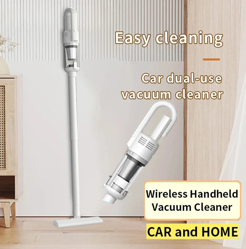 Multifunction Wireless Car Vacuum Cleaner 6500Pa Powerful  Cleaning Machine Metal Strainer Portable Handheld Home-appliance