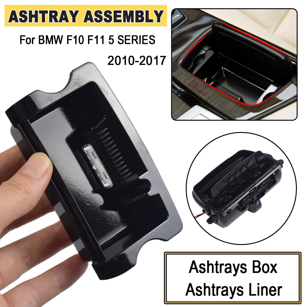 Upgraded Interior Car Central Console Ashtray Smoke Ashtray Assembly For BMW F10 F11 F18 520 523 525 528 530 535 51169206347