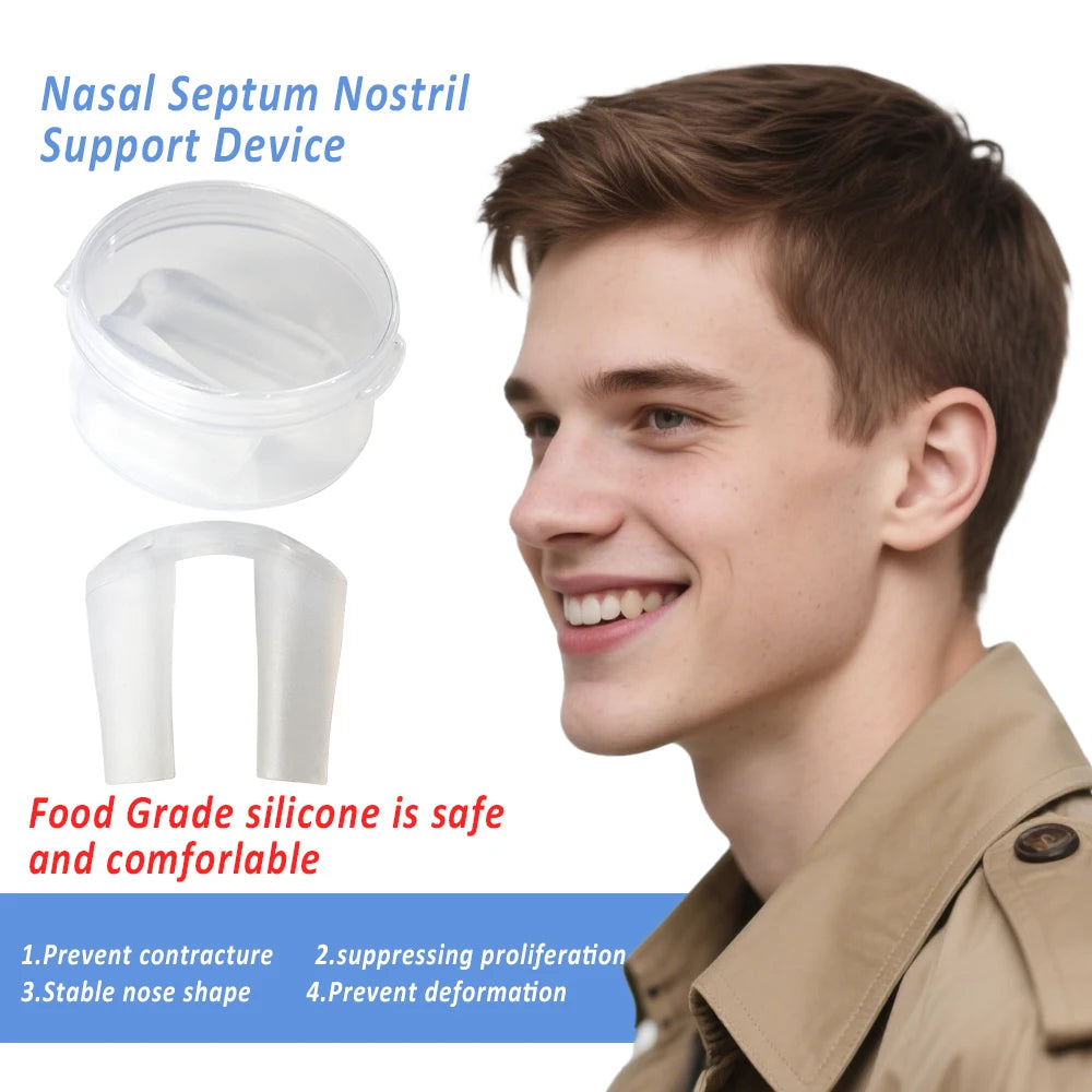 1/2/5Pcs Nostril Retainer Postoperative Nose Shaper for Rhinoplasty Recovery Shaping Recovery Aid Nose Retainer Surgery Support