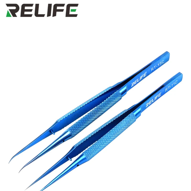 Titanium Alloy Tweezers Professional Maintenance Tool 0.15mm Edge Precision Fingerprint Tweezers Apple Main Board Copper Wire