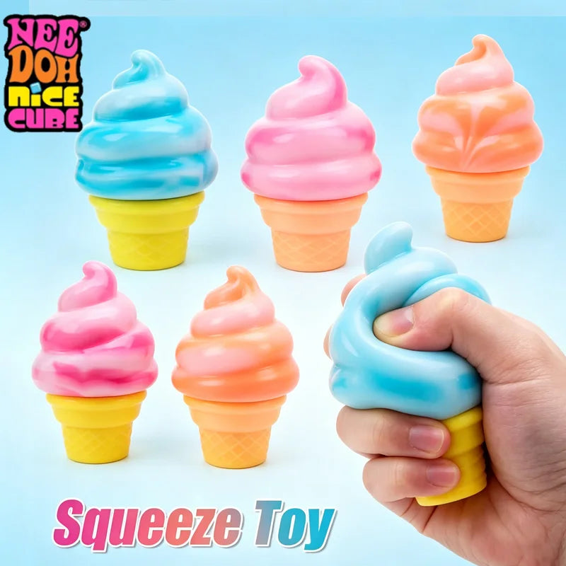 Needoh Nice-Sicle Stress Relief Squishy Cube Decompression Toys Sensory Fidget Cube Anti-Anxiety Squeeze Toy For Focus Gifts