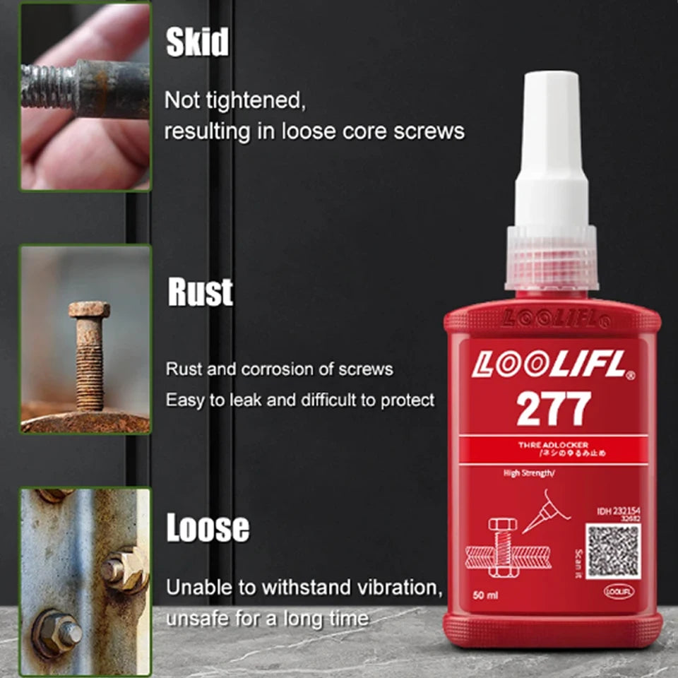 Loctite Threadlocker Anaerobic Adhesive Quick Cured Glue Screw Leaking Agent 243 222 242 262 263 271 272 277 290for Rapid Repair