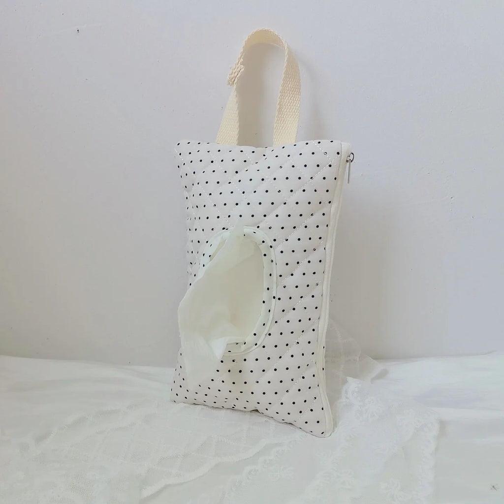 Print Baby Stroller Hanging Bag Tissue Box Wet Wipes Case Flip Cover Portable Paper Holder Removable Napkin Storage Box