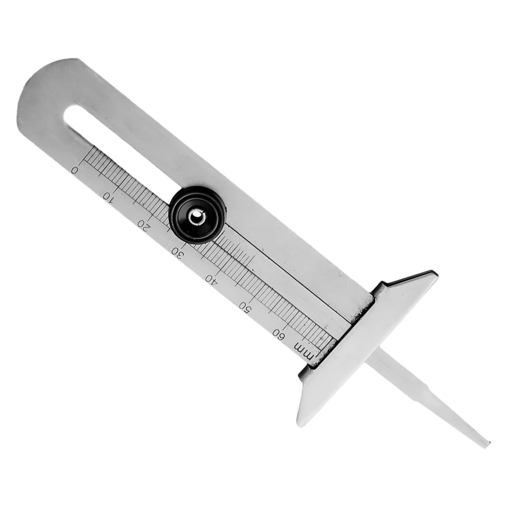 1 PC Vernier Depth Gauge Car Tyre Tire Tread Depth Gauge Meter Ruler Caliper Stainless Steel Measure Tool Accessories