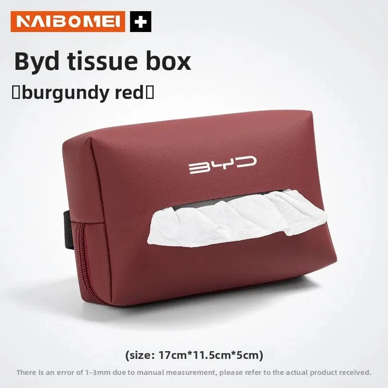 Anti-Scratch Car Armrest Tissue Box for BYD Seal Dolphin Yuan Plus Seal U Frigate 07 Tang EV Han EV Song Pro Auto Accessories