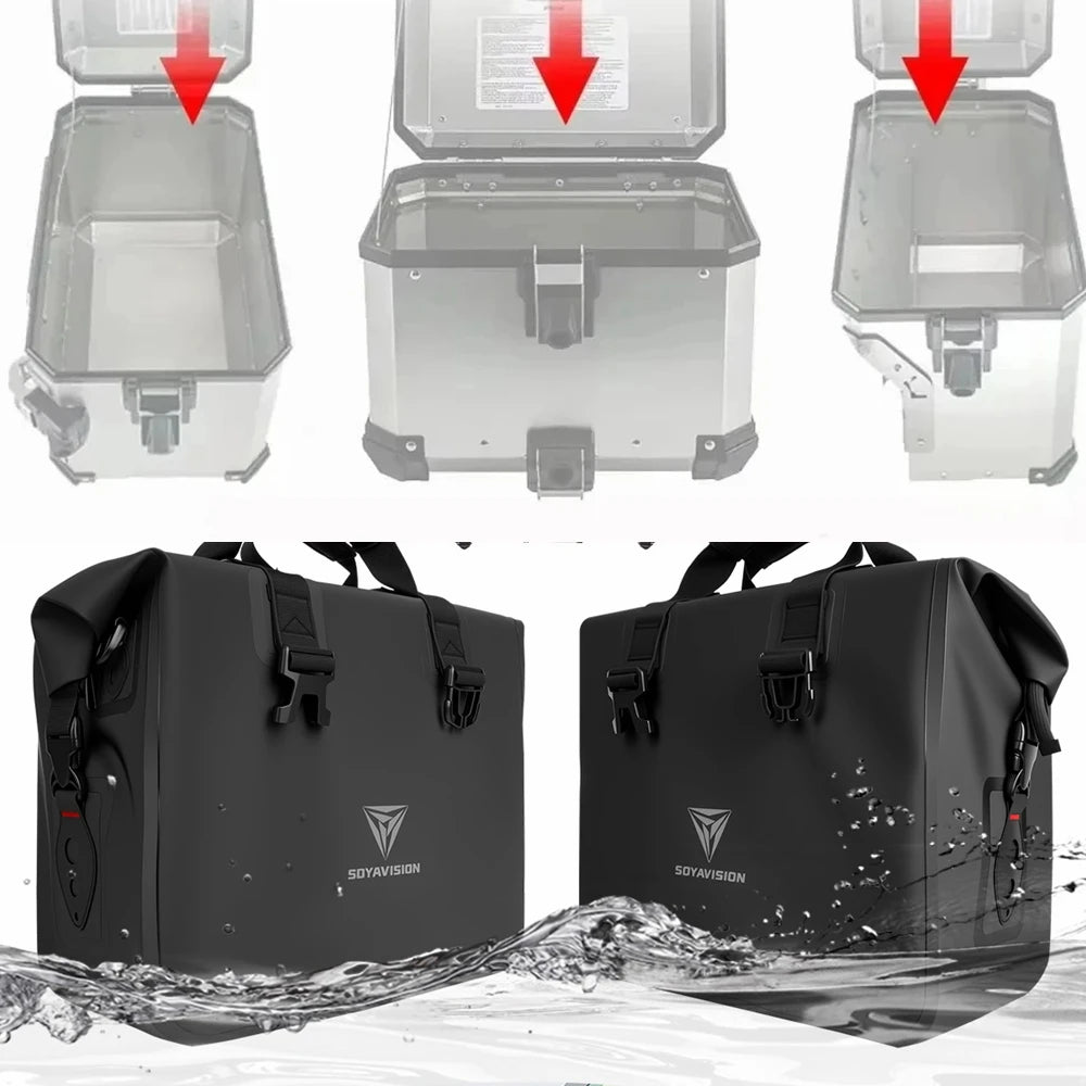 Waterproof Motorcycle Top Bags Toolbox Tool Box Inner Bag For BMW Top Box Panniers Bag Case Luggage Bags