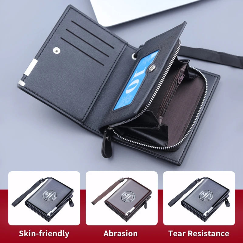 Leather Car Driver License Credit ID Card Holder Case Wallets For Morris Garages MG 6 3 5 7 TF ZR ZS HS GS GT Hector RX5 Gundam