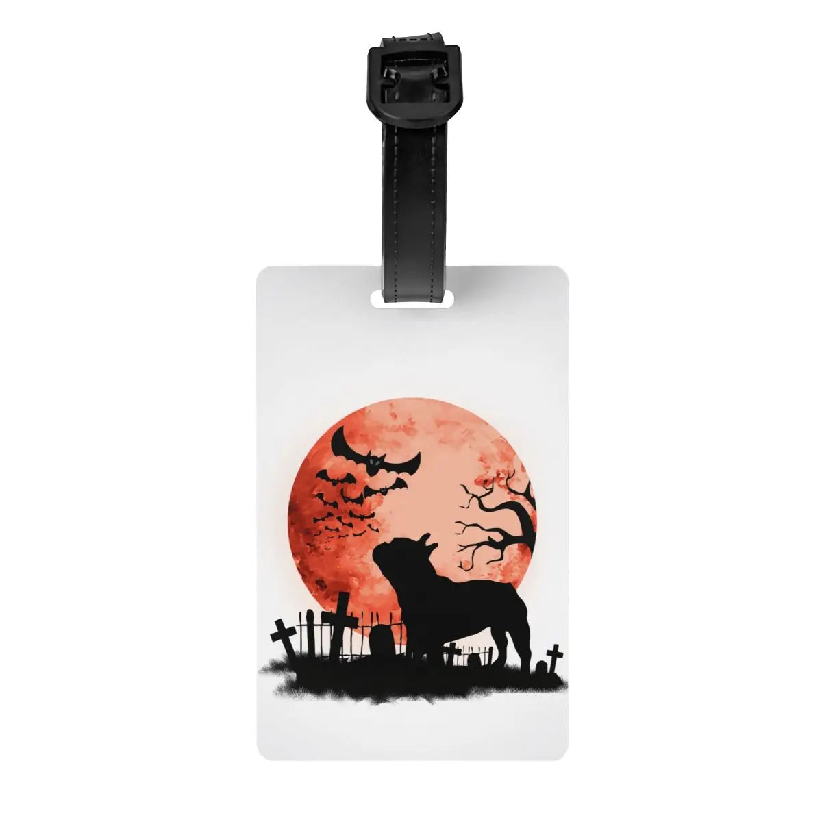 Funny Frenchies French Bulldog Luggage Tag for Suitcases Fashion Dog Animal Baggage Tags Privacy Cover Name ID Card