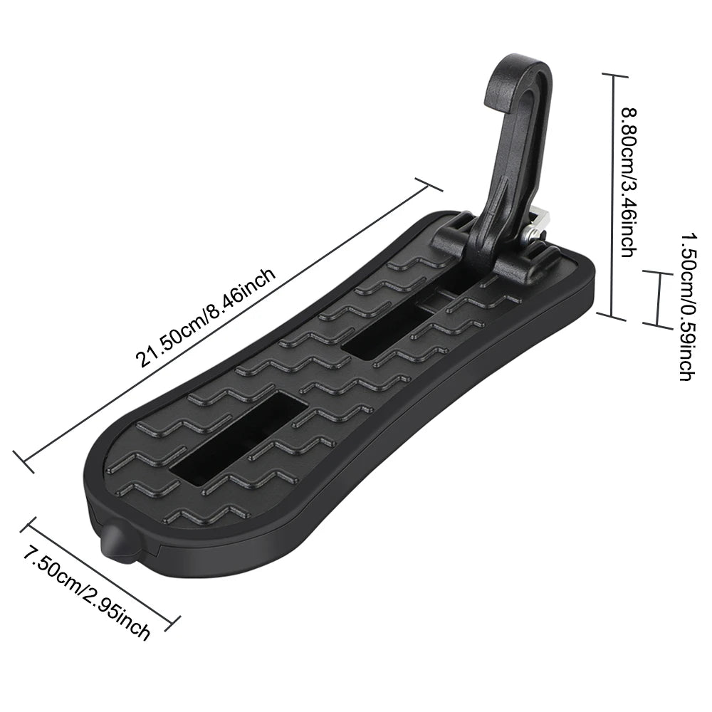 230kg Loading Car Door Pedal Roof Rack Latch Hook Holder Foot Step Pedal Extender Emergency Hammer 2 In 1 Automotive Accessories