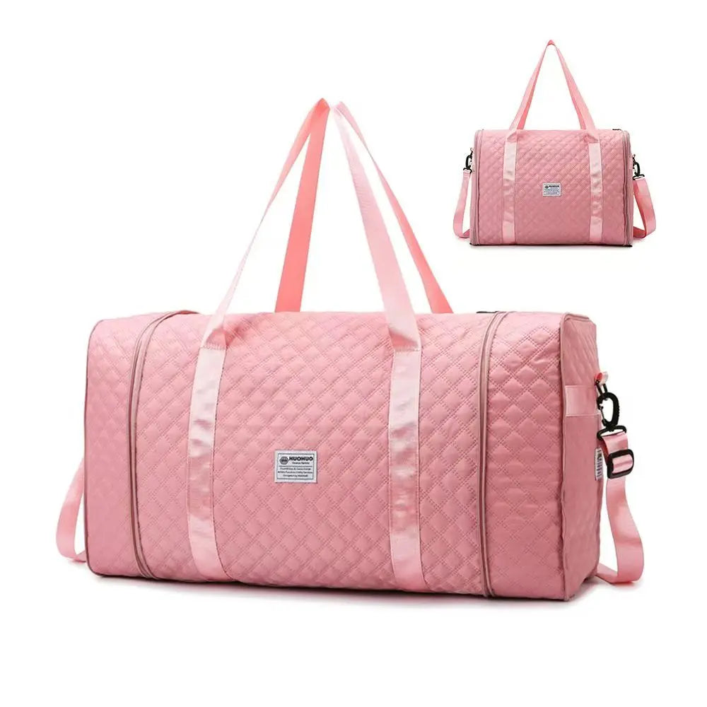 Expandable large-capacity travel bag, portable folding luggage storage bag, handbag, travel clothing storage bag, shoulder bag