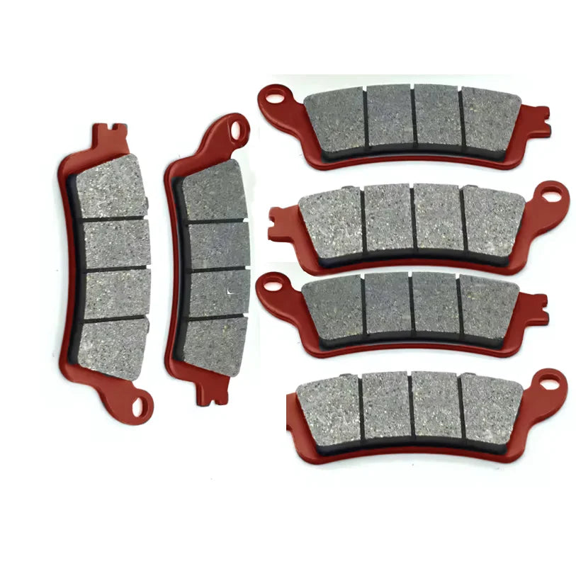 High Friction Brake Front Rear Brake Pad Kit Fit for Honda Goldwing 1800 2001-2017 Ceramic Material Brake Pad Replace for FA261